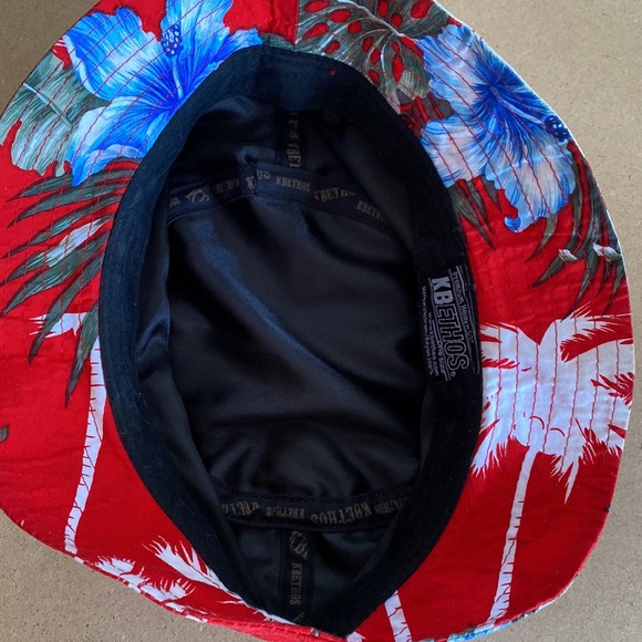 KBETHOS Bucket Hat. One size. Red Tropical Print - Picture 5 of 5